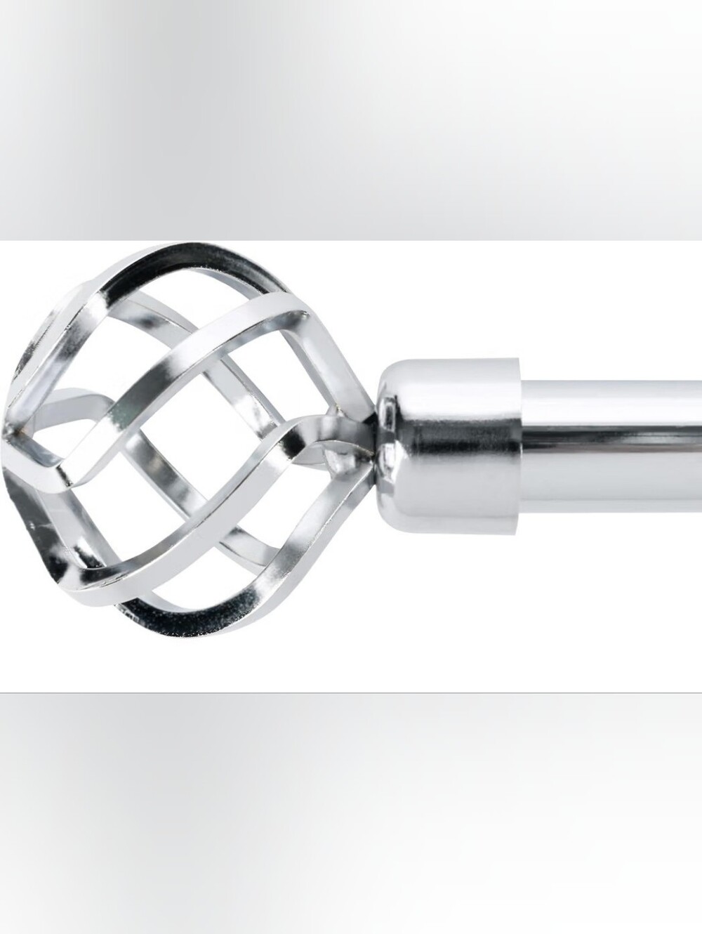 Chrome Adjustable Curtain Rod For Windows 28"-48" (NEW IN PACKAGE)
